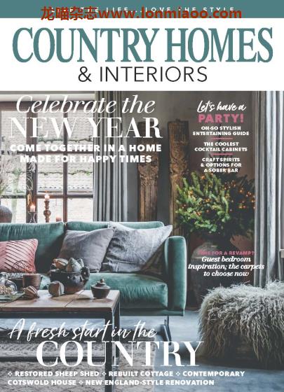 [英国版]Country Homes & Interiors 田园风格家居杂志 2022年1月刊